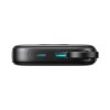 Powerbank 10000mAh z wbudowanym kablem 22.5 iPhone Lightning USB-C 0.25 cm - czarny