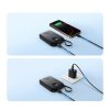 Powerbank 10000mAh z wbudowanym kablem 22.5 iPhone Lightning USB-C 0.25 cm - czarny