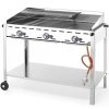 Grill gazowy Green Fire 3 palniki 17,4kW z osłoną i półką - Hendi 149591