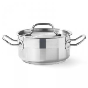 Garnek niski Profi Line z pokrywką 2,8 l śr. 200 x 90 h - Hendi 830208