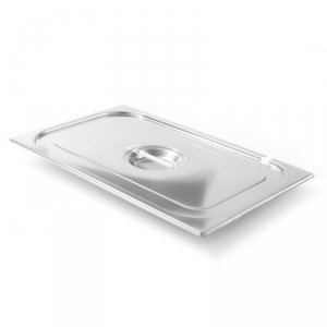Pokrywka stalowa do GN Kitchen Line z wycięciem na chochlę GN 1/1 - Hendi 806913