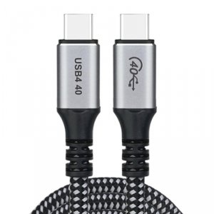 Kabel przewód USB-C 240W 8K 60Hz 1.2m czarny