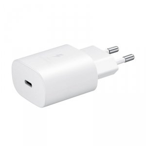 Szybka ładowarka sieciowa Samsung USB-C 25W - biała