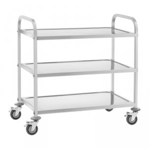 Wózek kelnerski 3-półkowy do 150 kg Stal nierdzewna RCSW-6.2