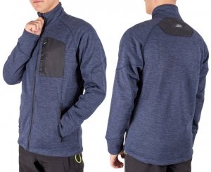 Bluza robocza rozpinana męska bez kaptura bhp -FIRI : Nazwa własna koloru - Granatowy, Rozmiar - XXL