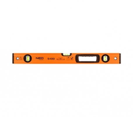 POZIOMNICA ALUMINIOWA S 400 3 LIBELLE 2 UCHWYTY 60CM