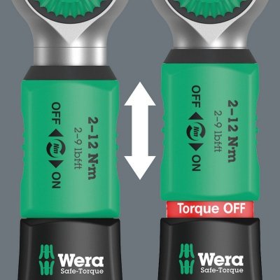 KLUCZ DYNAMOMETRYCZNY SAFE-TORQUE 1/4&#039;&#039;, 2-12NM, 20CZ
