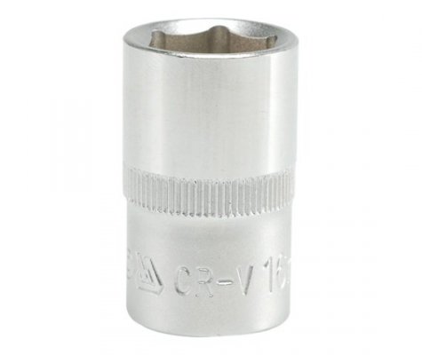 NASADKA KRÓTKA 6-KĄTNA CHROMOWANA 1/2&#039;&#039; 16MM