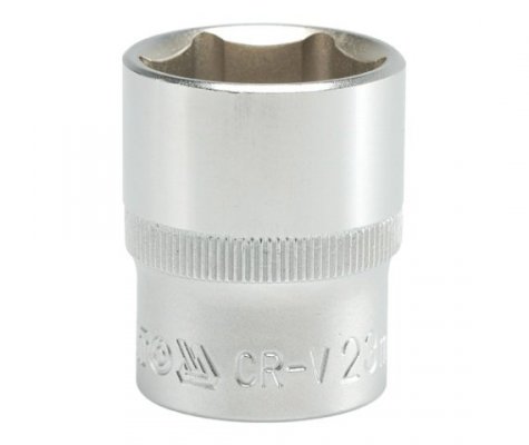 NASADKA KRÓTKA 6-KĄTNA CHROMOWANA 1/2&#039;&#039; 23MM