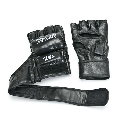 RĘKAWICE MMA SAMURAJ PRO SKÓRA BLACKrXXL