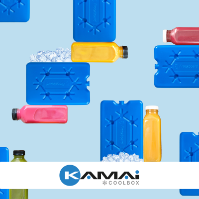 Wkład mrożący do lodówek turystycznych PŁASKI 400ml KAMAI