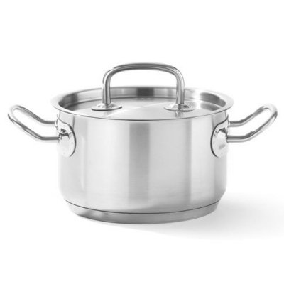 Garnek średni Kitchen Line z pokrywką 15 l śr. 320 x 190 mm - Hendi 836507
