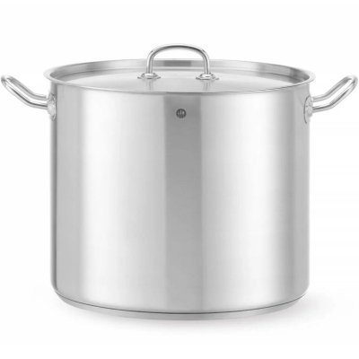 Garnek wysoki Kitchen Line z pokrywką 21 l śr. 320 x 270 h - Hendi 837603