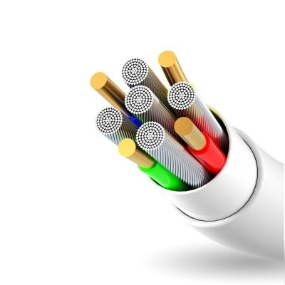 Przewód kabel do iPhone USB - Lightning 3A 1m biały