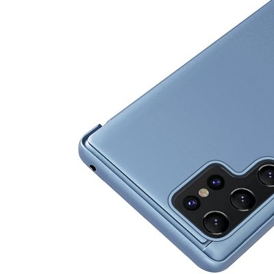 Etui pokrowiec do Samsung S24+ z klapką Clear View Case niebieskie