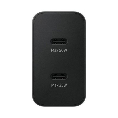 Ładowarka sieciowa Samsung Power Adapter Duo 2x USB-C 50W - czarna