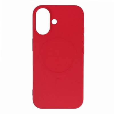 Etui pokrowiec na Samsung Galaxy S24 FE Liquid Silicone Case MagSafe - czerwone