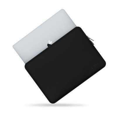 Torba etui pokrowiec na laptopa 13-14'' + etui na akcesoria - czarna