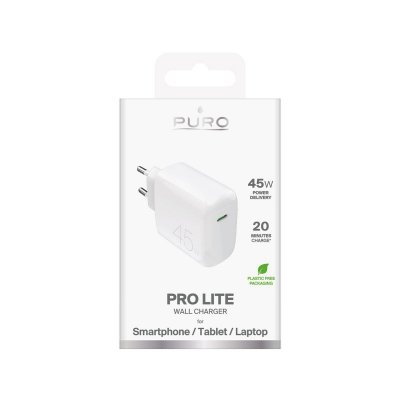 Ładowarka sieciowa kompaktowa USB-C 45W - biała