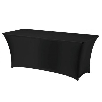 Obrus prostokątny bez prasowania  tkanina Jersey czarny - Hendi 814376