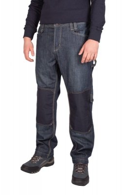Spodnie robocze jeans męskie z wzmocnieniami -100% bawełna-FIRI : Rozmiar - W40-L36