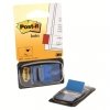 ZAKŁADKI INDEKSUJĄCE FOLIOWE 25,4X43,2MM 3M POST-IT® 680-B2EU NIEBIESKIE 2X50SZT