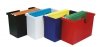 PUDŁO ARCHIWIZACYJNE 330X260X160MM DONAU Z 5 TECZKAMI SZARY PLASTIK