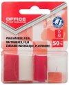 ZAKŁADKI INDEKSUJĄCE FOLIOWE 25X43MM OFFICE PRODUCTS CZERWONE 50 SZT