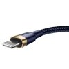 KABEL USB LIGHTNING BASEUS CAFULE 1.5A 2M (ZŁOTO-GRANATOWY)