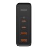 Ładowarka sieciowa Baseus GaN2 Pro, 2x USB + 2x USB-C, 100W, EU (czarna)