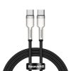 Kabel USB-C do USB-C Baseus Cafule, 100W, 1m (czarny)
