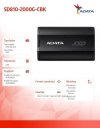 ADATA DYSK SSD EXTERNAL SD810 2TB USB3.2C 20GB/S BLACK