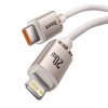 Kabel USB-C do iP Baseus Crystal Shine,  20W, 1.2m (różowy)