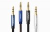 Kabel mini jack UGREEN AV122 3,5mm AUX 3m (czarny)