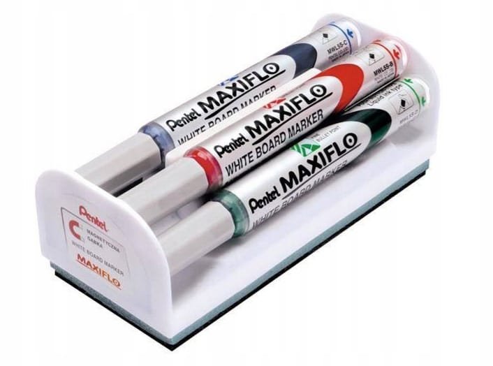 MARKERY SUCHOŚCIERALNE PENTEL MAXIFLO 4 szt gąbka
