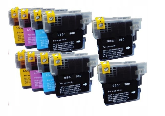 10x TUSZE DO BROTHER DCP-J315W J140W DCP-J125