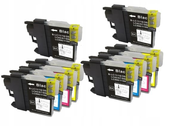 10x TUSZE DO BROTHER DCP-145C DCP-165C DCP-375CW
