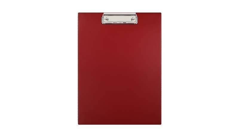 DESKA Z KLIPEM A4 BIUR-FOL KH-01-05 BORDOWA PVC