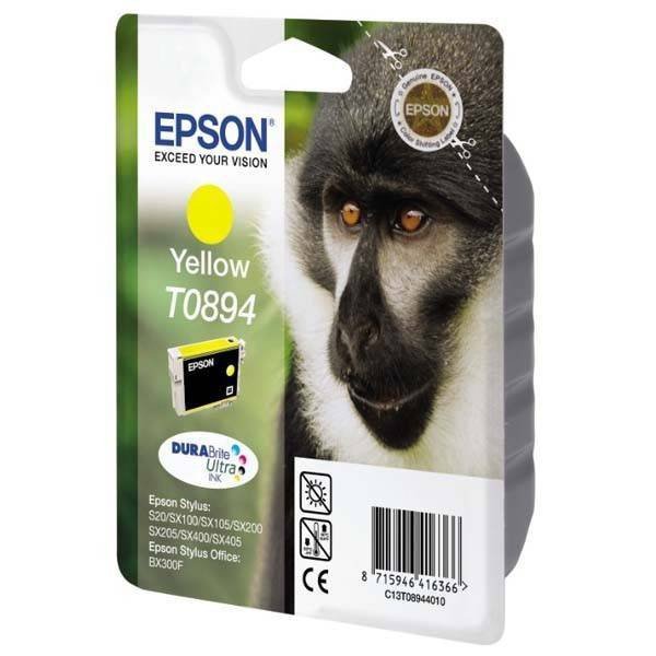 EPSON ORYGINALNY INK / TUSZ C13T08944011, YELLOW, 3,5ML, EPSON STYLUS S20, SX100, SX200, SX400