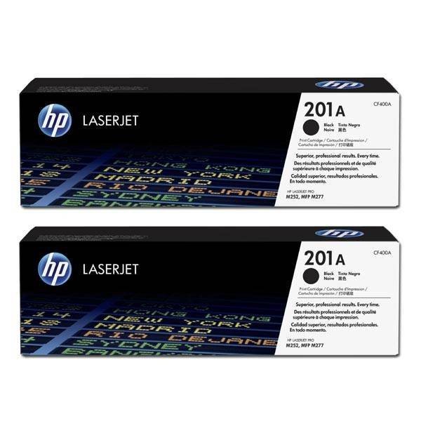 HP ORYGINALNY TONER CF400XD, BLACK, 5600 (2X2800)S, HP 201X, HP COLOR LASERJET MFP M277, PRO M252, M274, DUAL PACK, 2X770G, O
