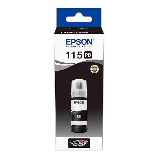 EPSON 115 ORYGINALNY INK / TUSZ C13T07D14A, PHOTO BLACK, EPSON ECOTANK L8160, L8180