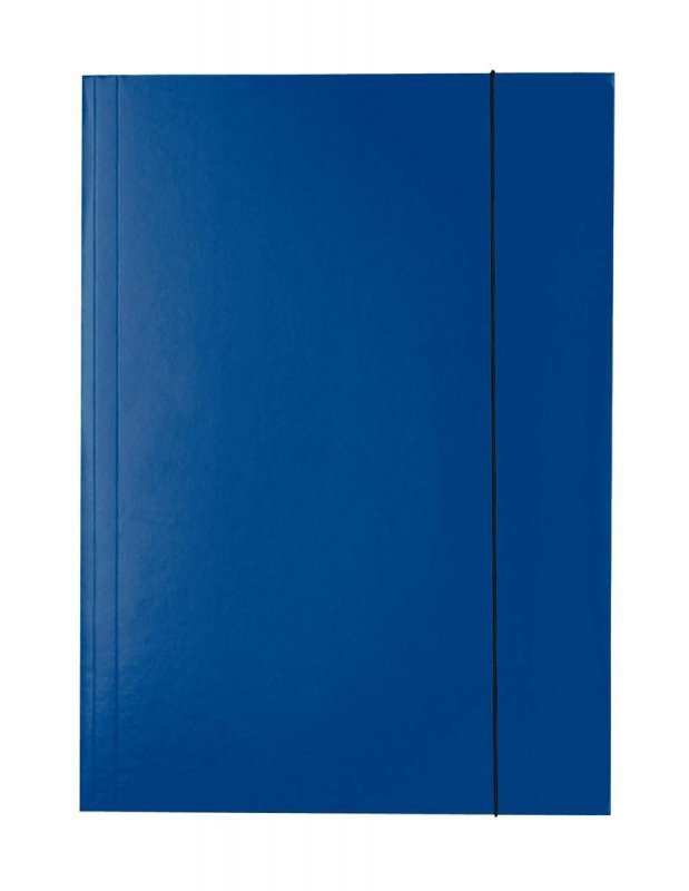 TECZKA Z GUMKĄ A4 ESSELTE 13434 GRANATOWA KARTONOWA 400G