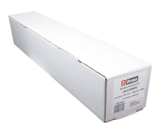PAPIER DO PLOTERA 841MM X100M 80G EPRIMO LASEROWY E84110080L GILZA 76MM
