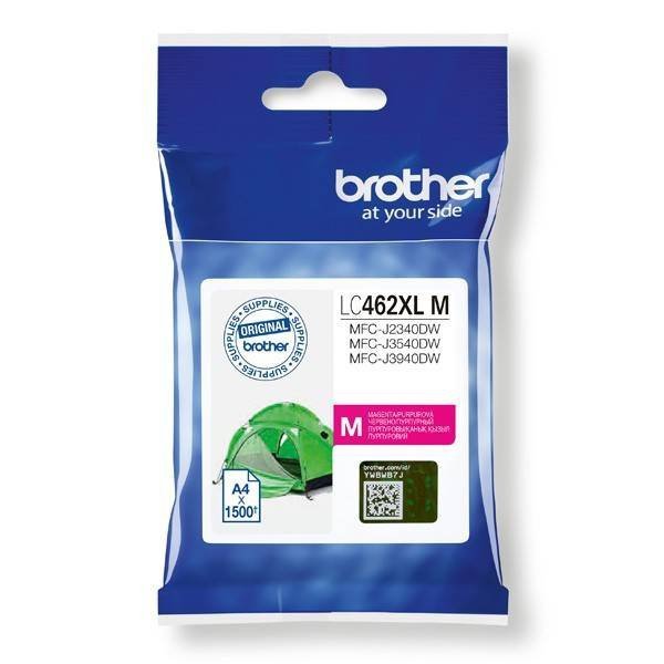 BROTHER ORYGINALNY INK / TUSZ LC-462XLM, MAGENTA, 1500S, BROTHER MFC J2340DW, MFC J3540DW, MFC J3940DW