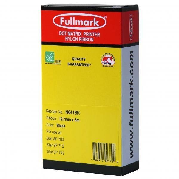 FULLMARK KOMPATYBILNY TAŚMA DO DRUKARKI, RC700, CZARNA, DLA STAR SP 712, SP 742