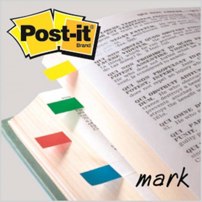 ZAKŁADKI INDEKSUJĄCE FOLIOWE 11,9X43,1MM 3M POST-IT® 683-4 MIX*4 4*35SZT