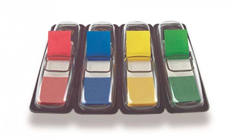 ZAKŁADKI INDEKSUJĄCE FOLIOWE 11,9X43,1MM 3M POST-IT® 683-4 MIX*4 4*35SZT