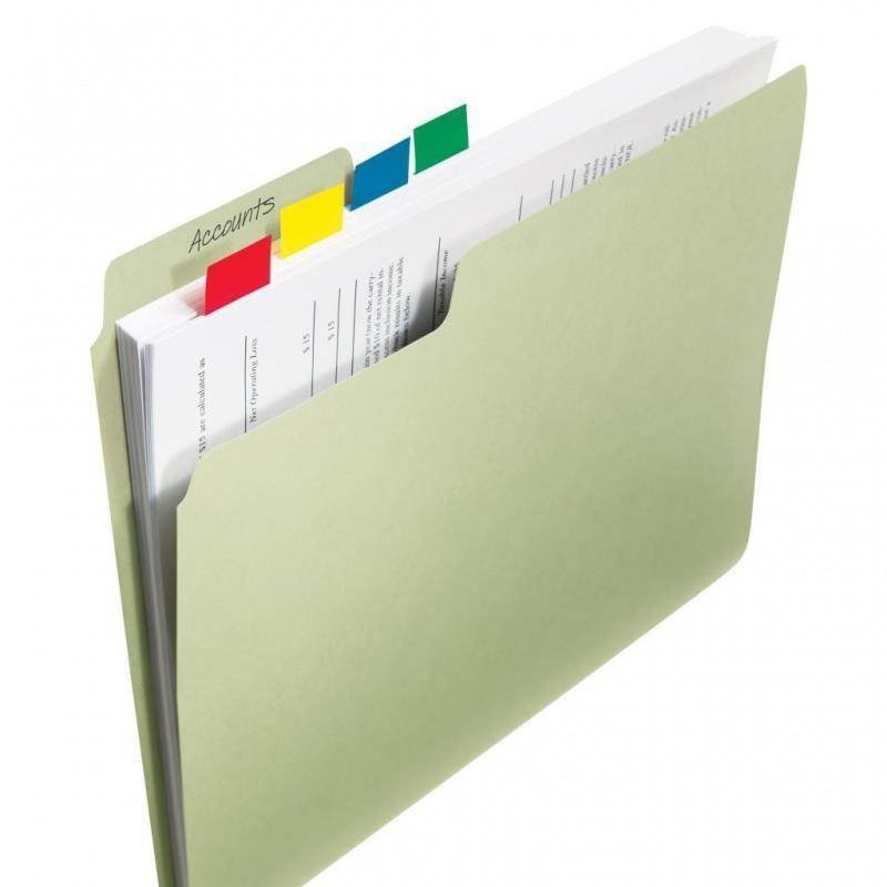 ZAKŁADKI INDEKSUJĄCE FOLIOWE 25,4X43,2MM 3M POST-IT® 680-3 ZIELONE 50SZT