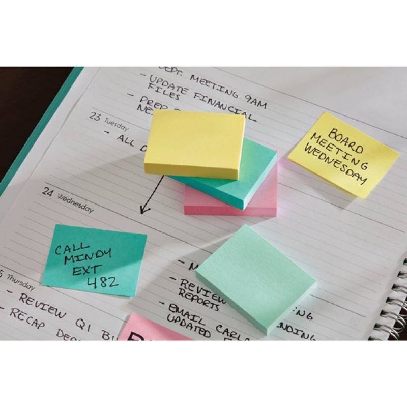 KARTECZKI SAMOPRZYLEPNE OASIS, 76X76MM 3M POST-IT® SUPER STICKY 5X90 KART