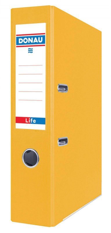 SEGREGATOR A4 DONAU LIFE 75MM ŻÓŁTY NEON